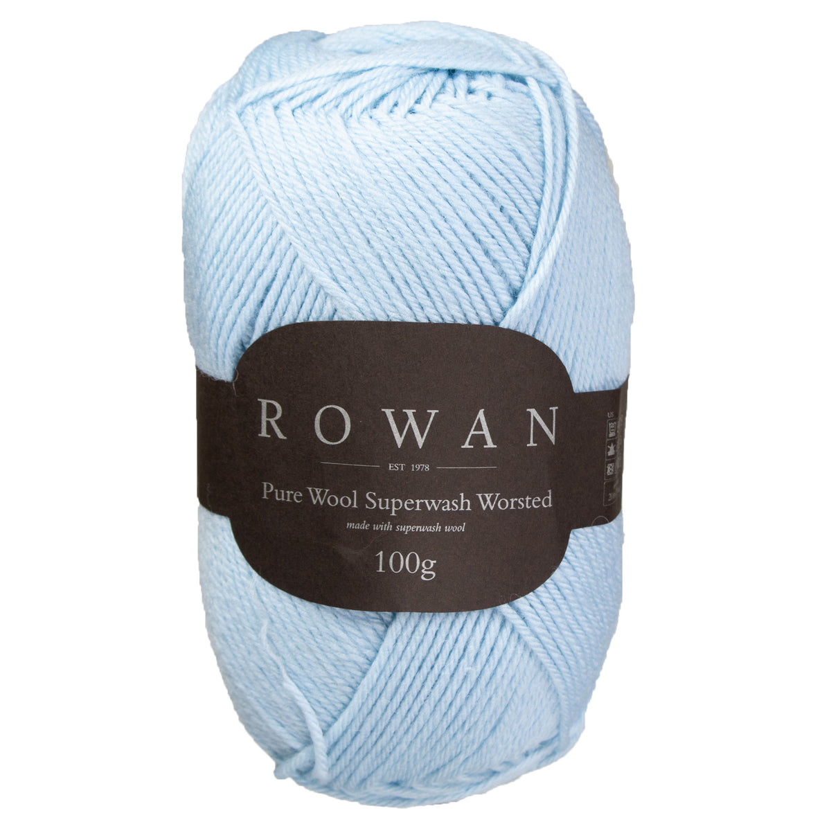 Rowan Pure Wool Superwash Worsted Yarn - 194 Sky - Zoom Image
