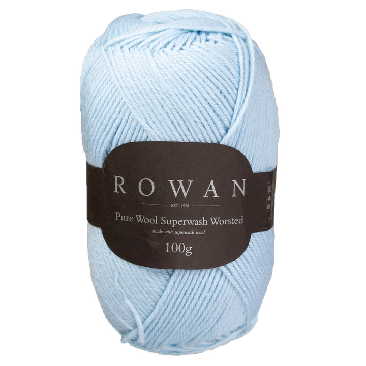 Rowan Pure Wool Superwash Worsted Yarn - 194 Sky - Zoom Image