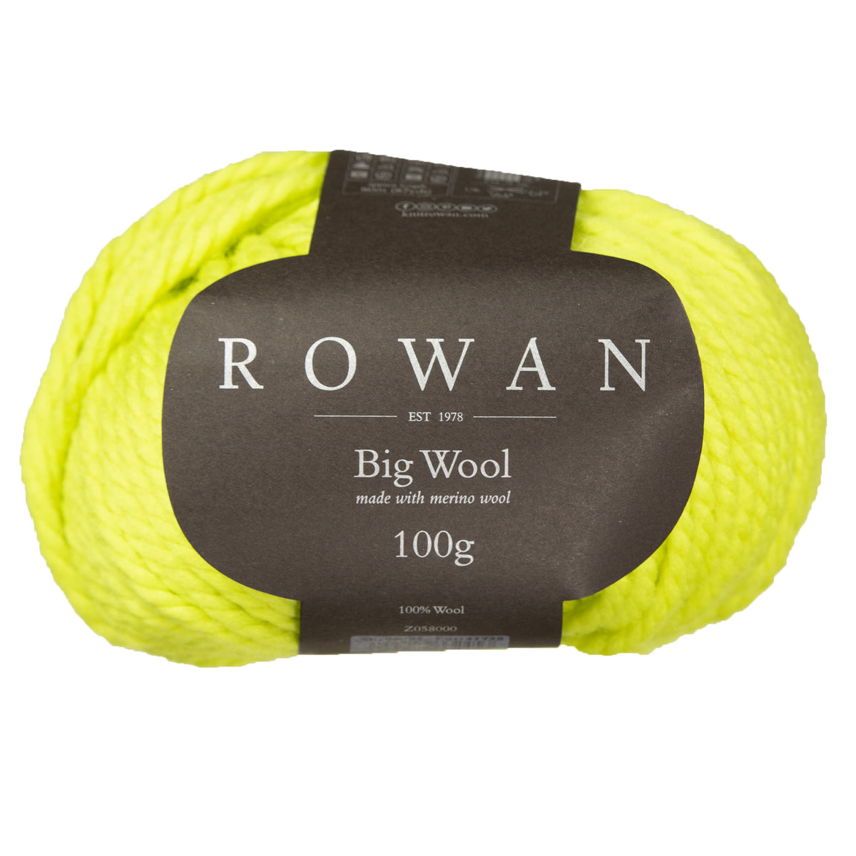 Rowan Big Wool Yarn - 91 Citron - Zoom Image