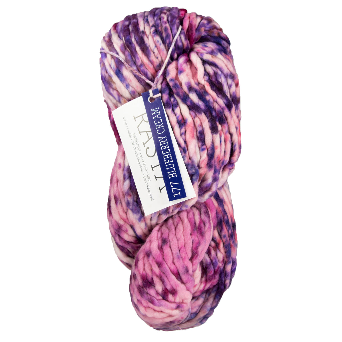 Malabrigo Rasta Yarn - 177 Blueberry Cream - Zoom Image
