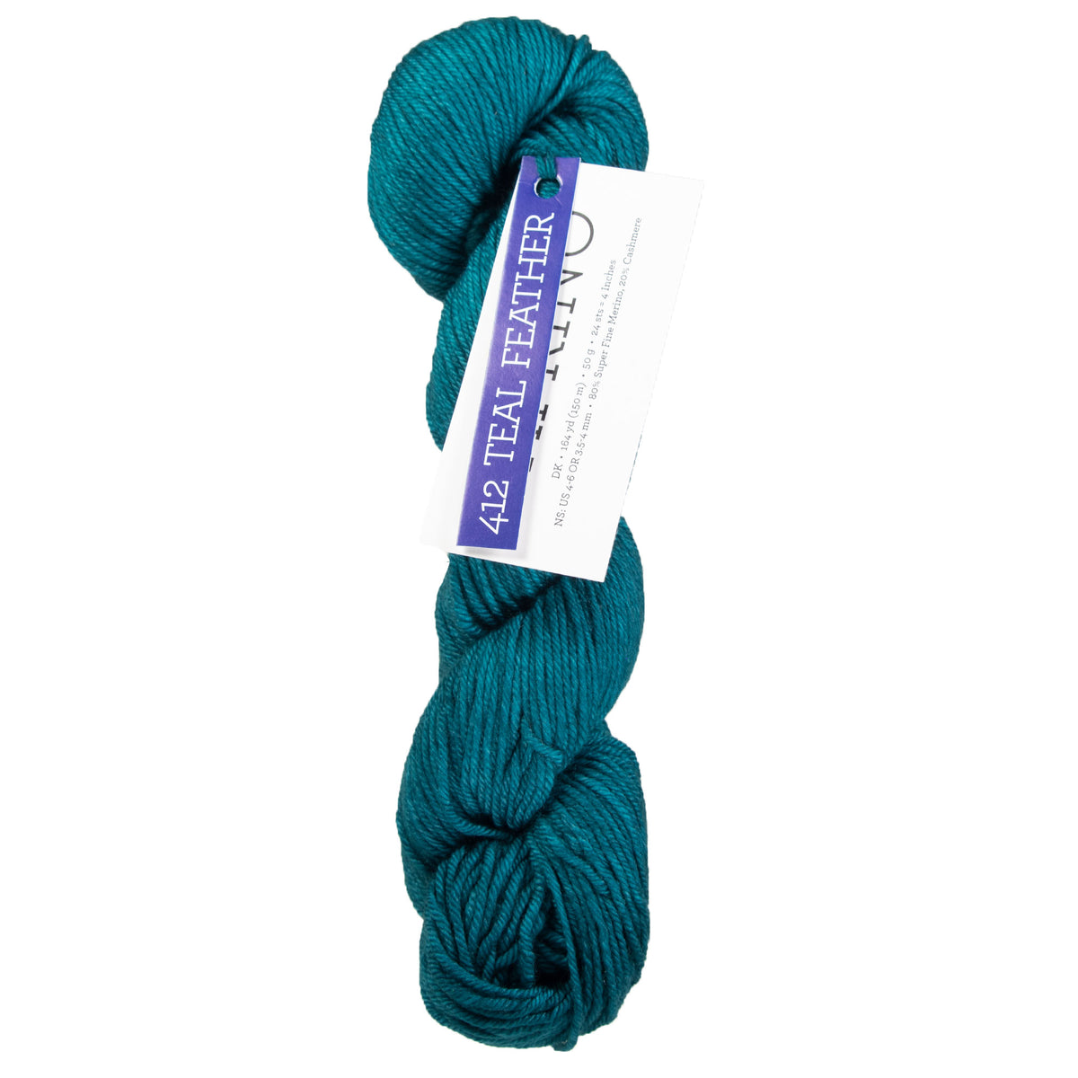 Malabrigo Caprino Yarn - 412 Teal Feather - Zoom Image

