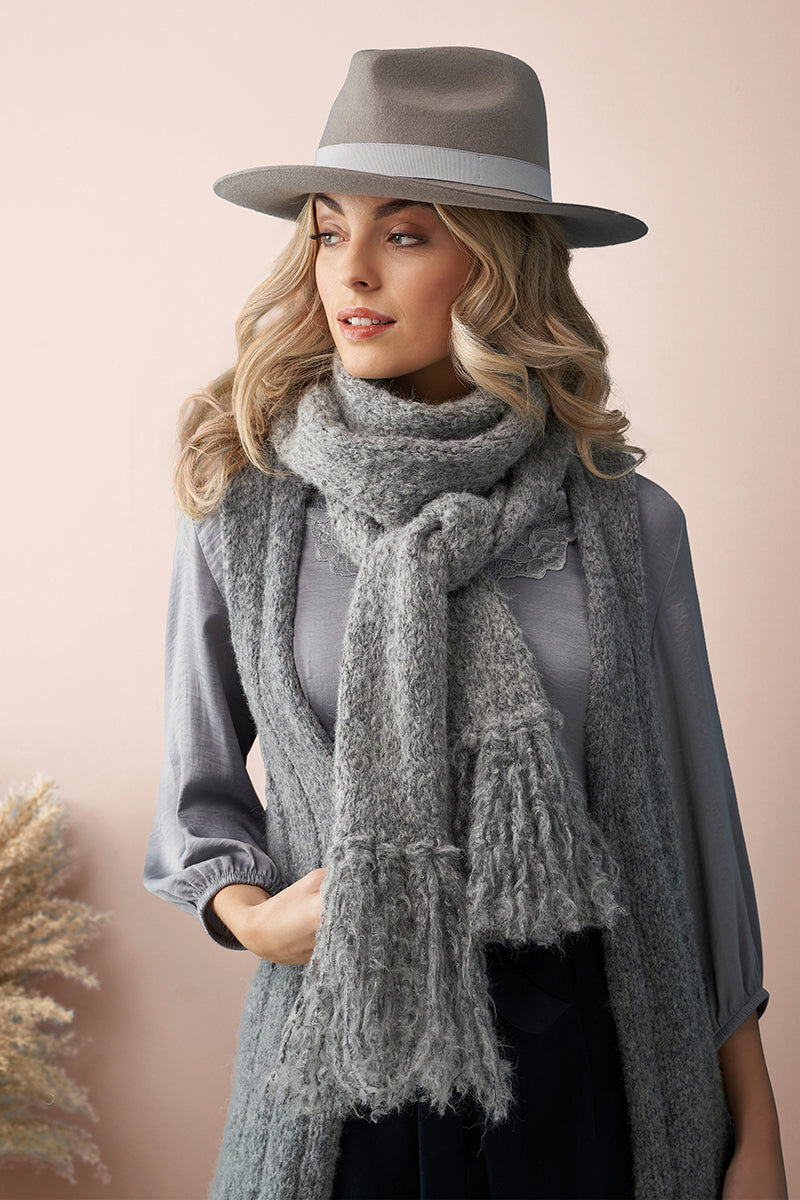 Rowan MODE at Rowan - Soft Boucle & Merino Aria Patterns - Soft Boucle Scarf - PDF Download - Extra Image
