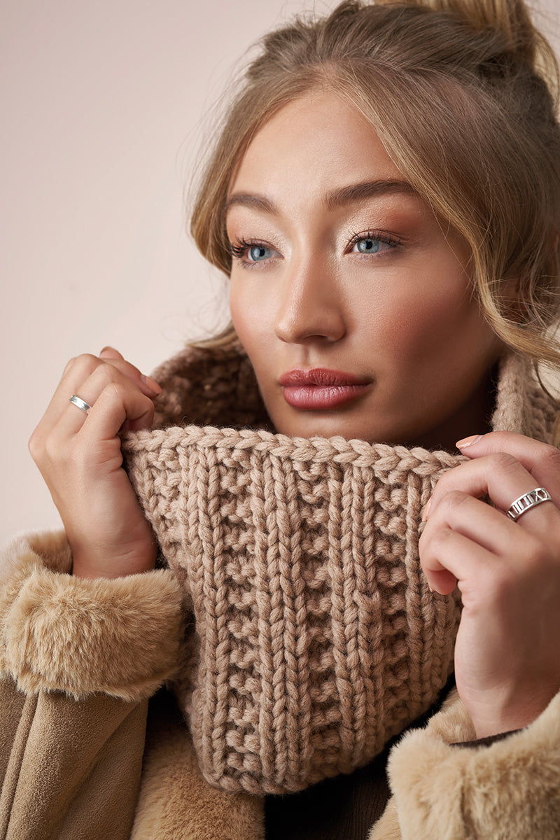 Rowan MODE at Rowan - Soft Boucle & Merino Aria Patterns - Snood - PDF Download - Extra Image

