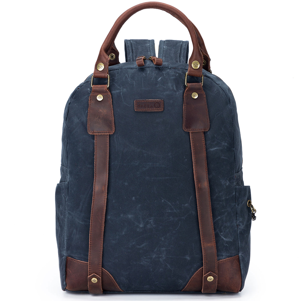 della Q Maker's Canvas Backpack - Blue - Zoom Image