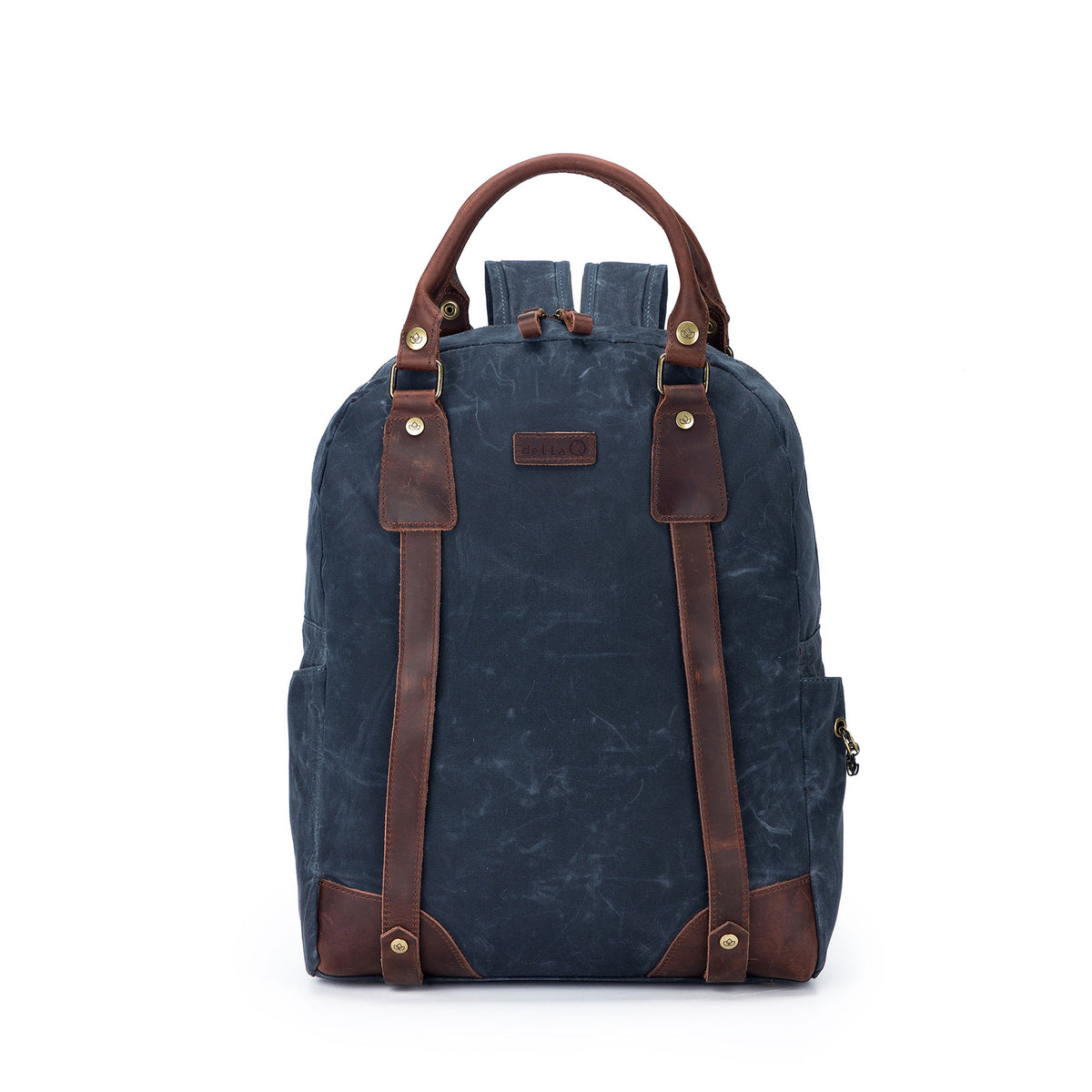 della Q Maker's Canvas Backpack - Blue - Zoom Image
