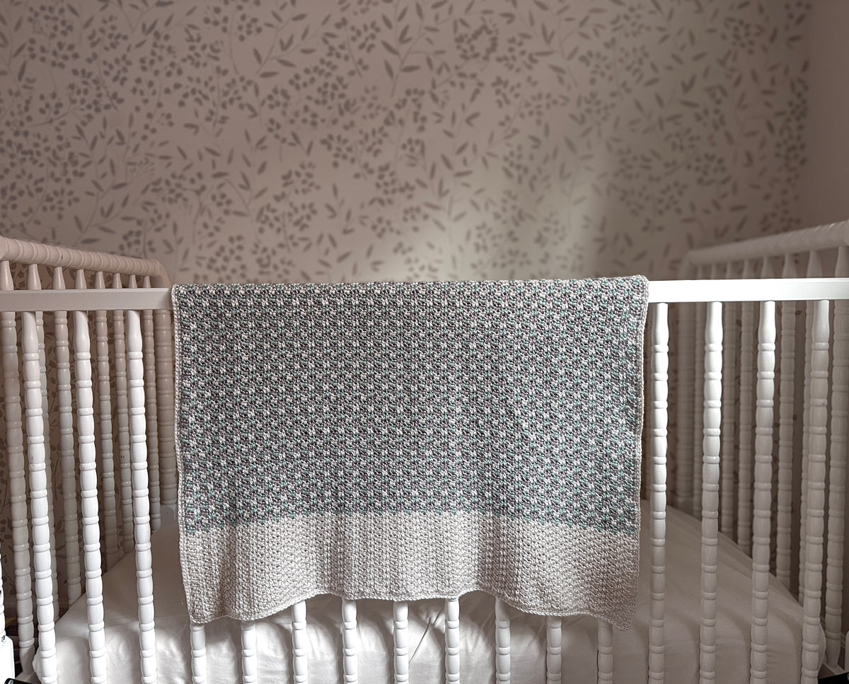 Aimée's Pea Pod Plaid Baby Blanket
