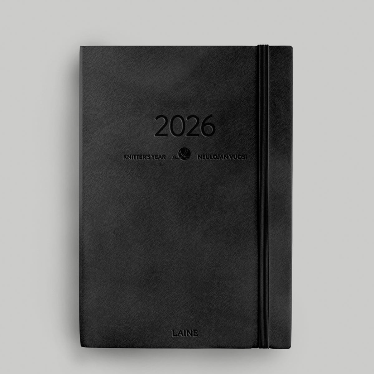 Laine Magazine Laine Yearly Planners - Knitter's Year 2026 Calendar - Black
