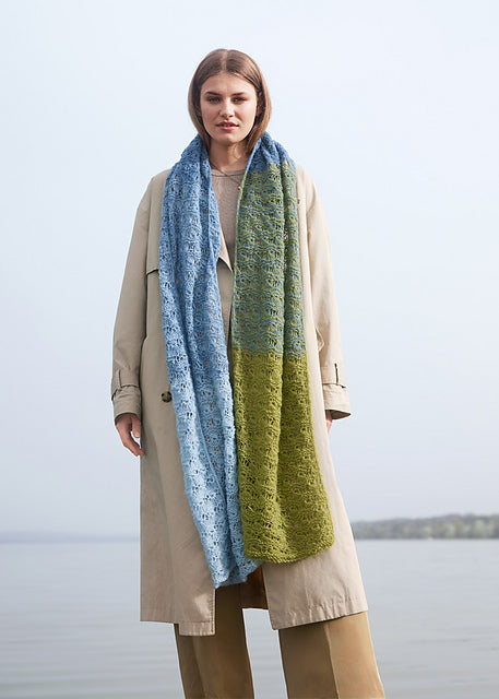Lana Grossa Tucher & Co 8 Patterns - 04 Lacework Scarf - PDF Download

