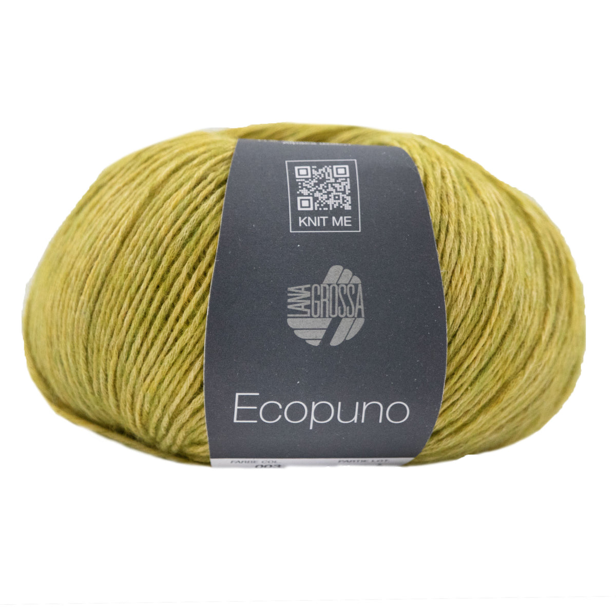 Lana Grossa Ecopuno Yarn - 003 Yellow Green
