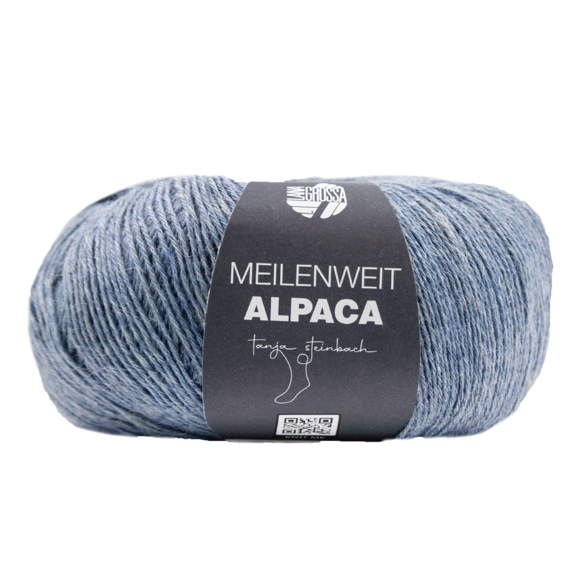 Lana Grossa Meilenweit Alpaca Yarn - 2011 Grey Blue
