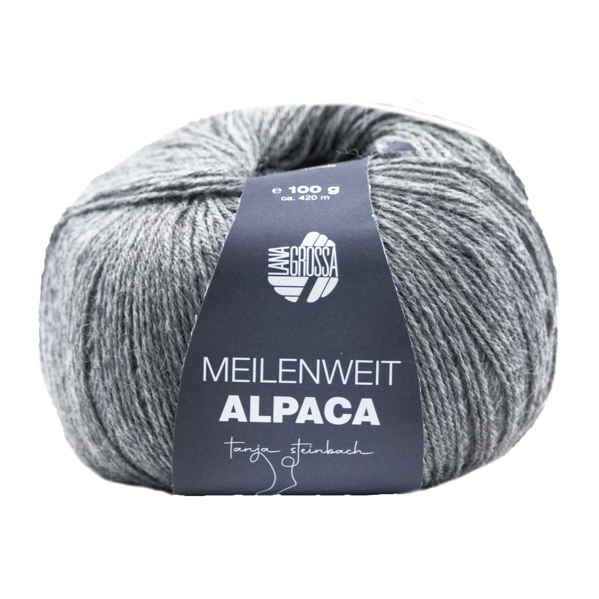 Lana Grossa Meilenweit Alpaca Yarn - 2014 Grey
