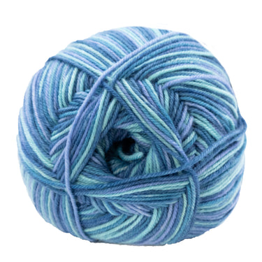 Lana Grossa Meilenweit 100 Merino Extrafine Cosy Yarn - 6163 Mint Turquoise/Petrol/Blue