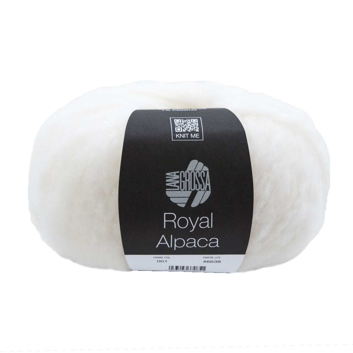 Lana Grossa Royal Alpaca Yarn - 01 White
