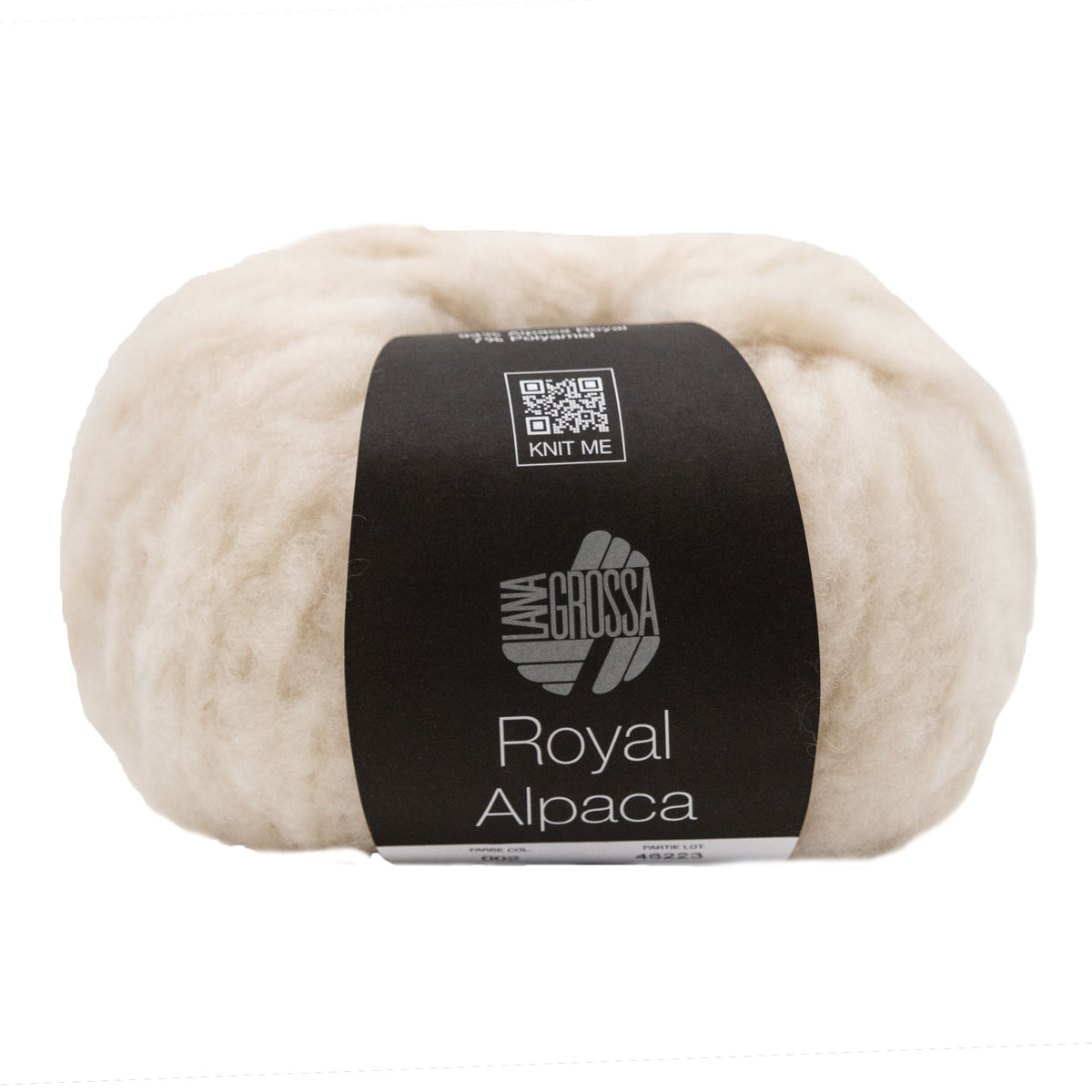 Lana Grossa Royal Alpaca Yarn - 02 Light Beige
