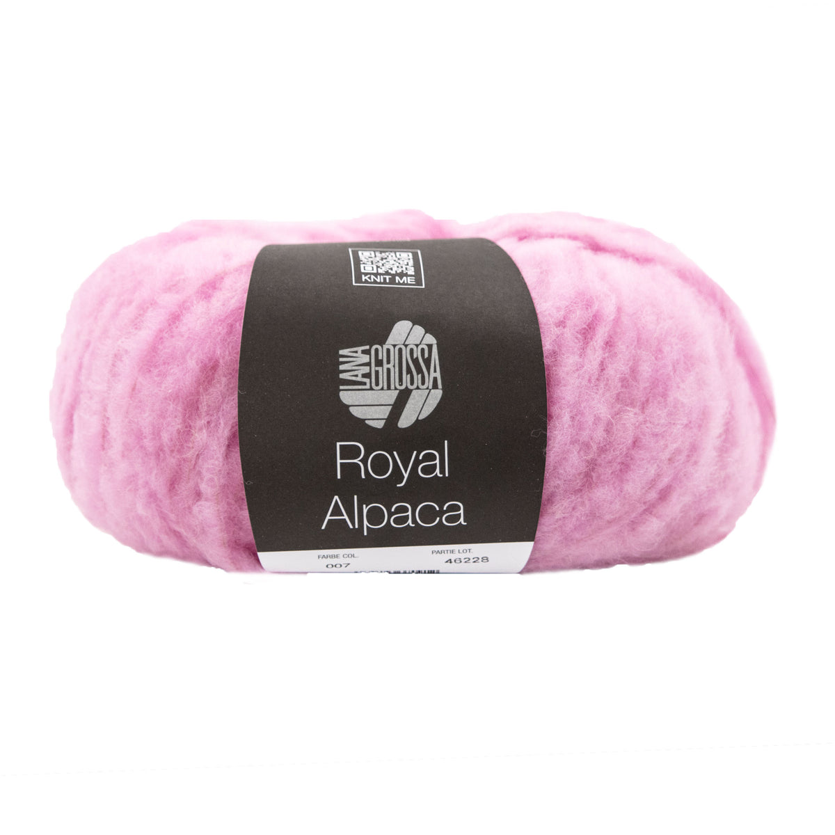 Lana Grossa Royal Alpaca Yarn - 07 Pink
