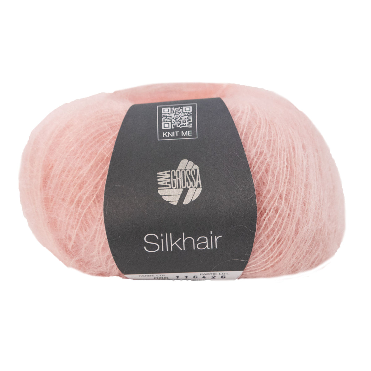 Lana Grossa Silkhair Yarn - 086 Powder Pink
