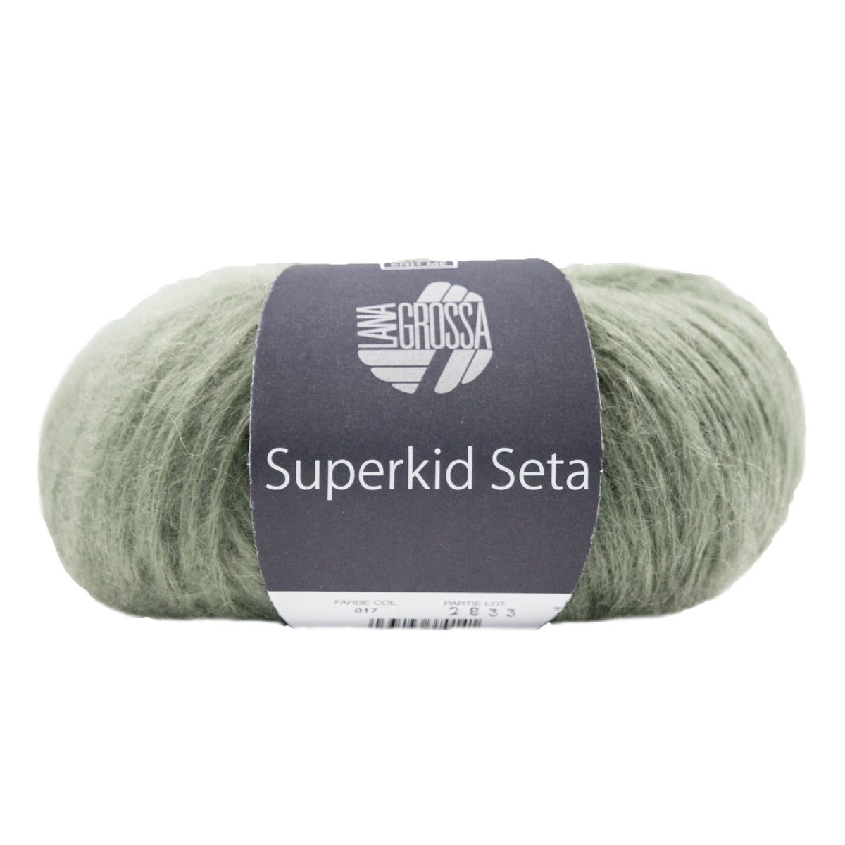 Lana Grossa Superkid Seta Yarn - 017 Grey Green
