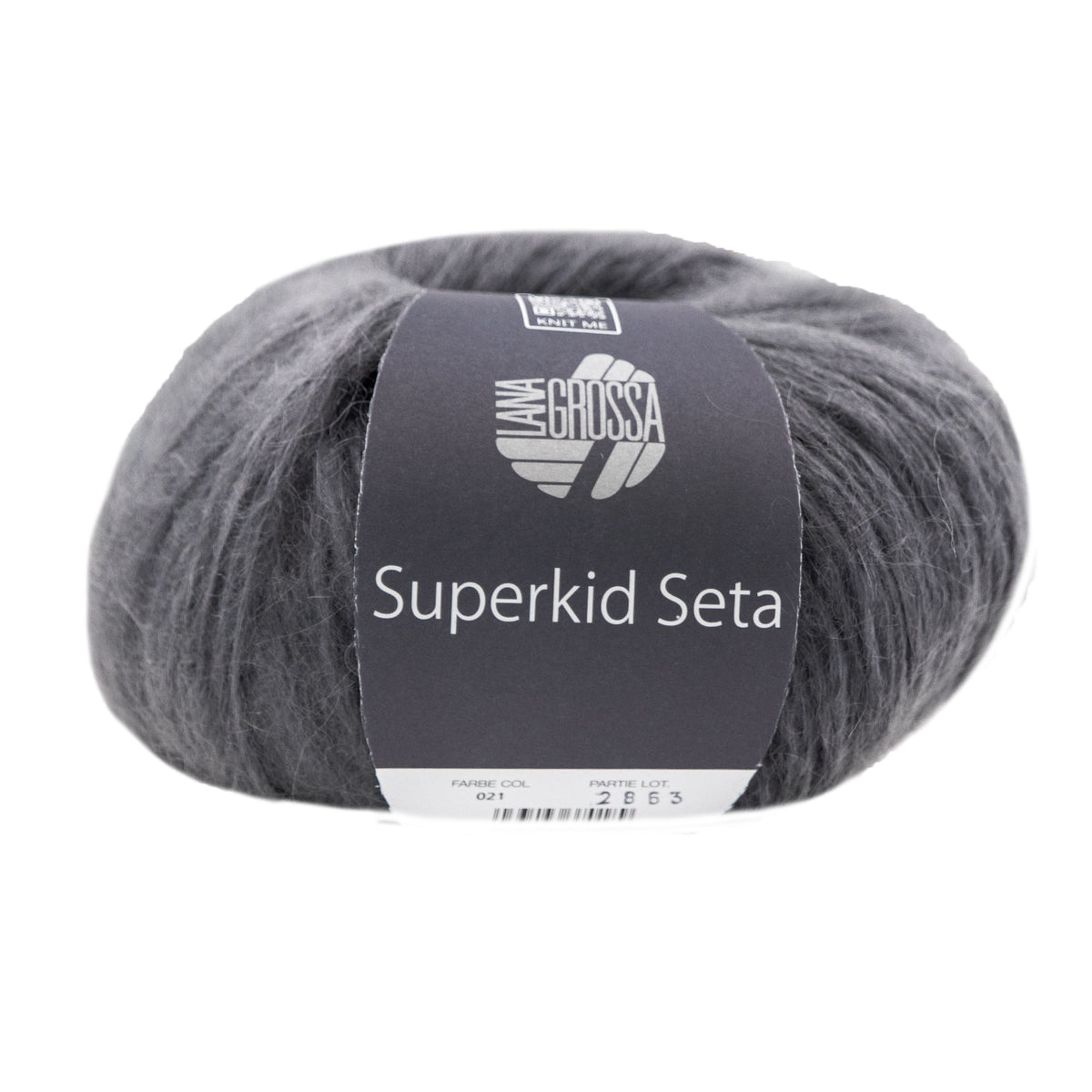 Lana Grossa Superkid Seta Yarn - 021 Dark Grey
