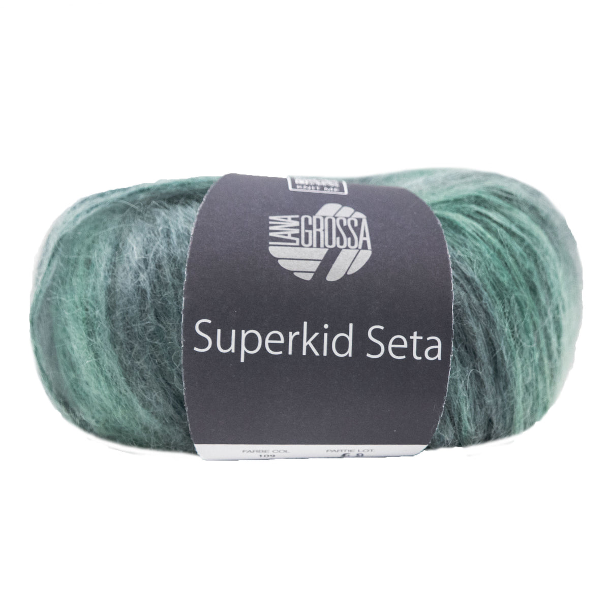 Lana Grossa Superkid Seta Yarn - 109 Fir/Bottle Green/Grey Green
