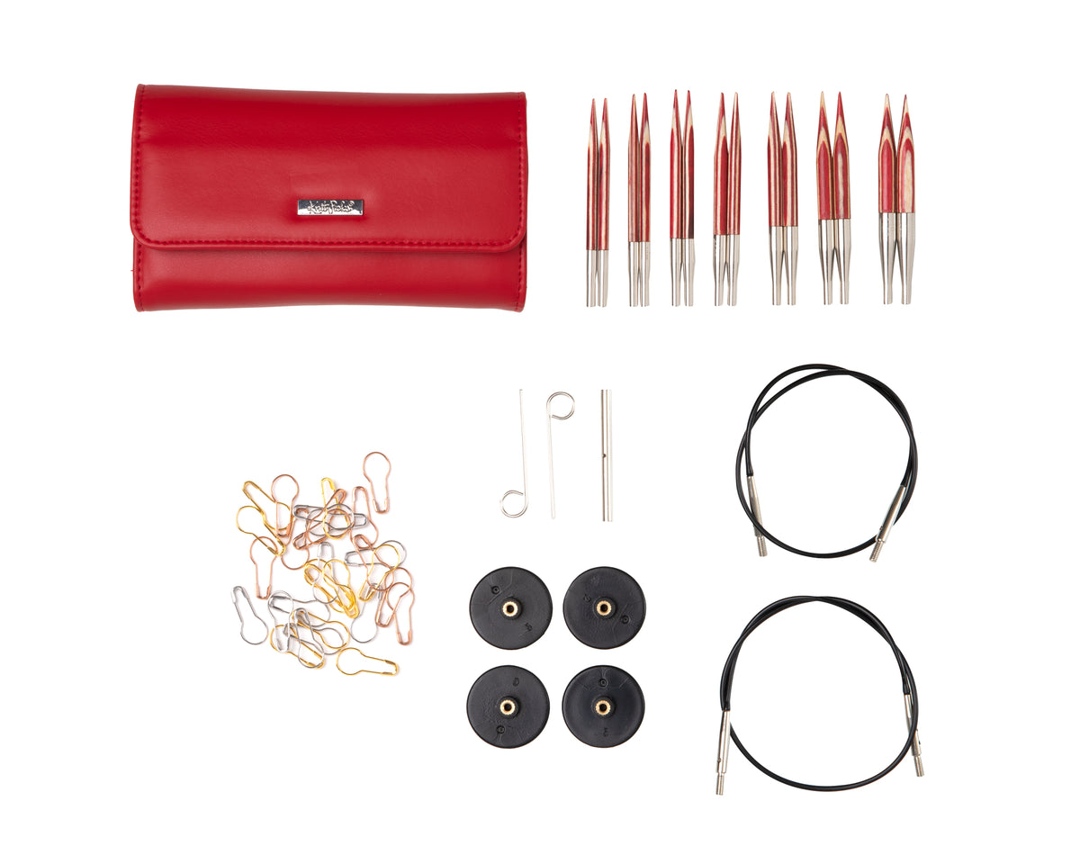 Knit Picks Peppermint Twist Short Interchangeable Needle Clutch Set - US 4-10
