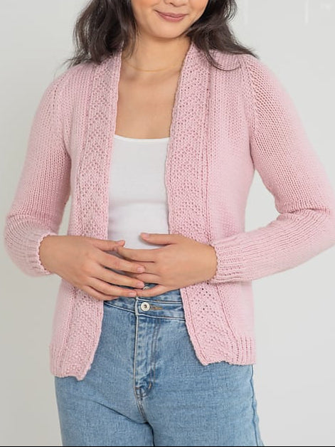 Berroco Ultra Wool Chunky Patterns - Picata Cardigan - Free PDF Download
