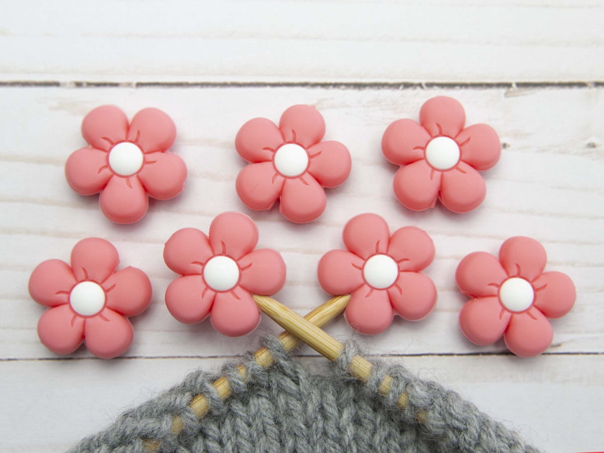 Fox & Pine Stitches Stitch Stoppers/ Point Protector - Pink Flower

