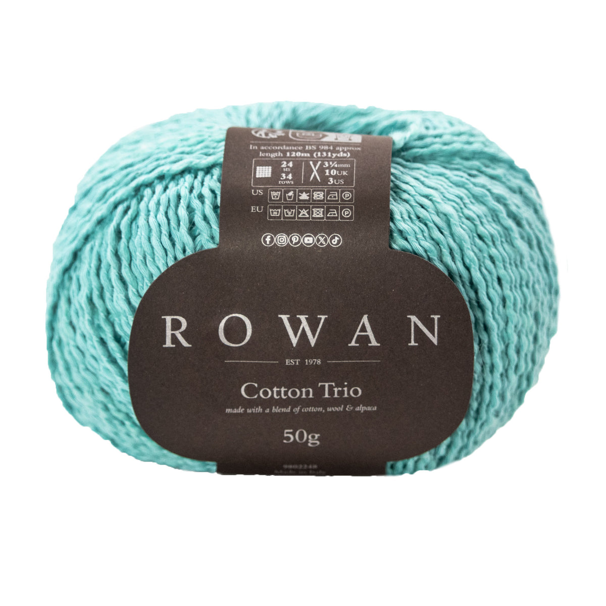 Rowan Cotton Trio Yarn - 114 Fresh
