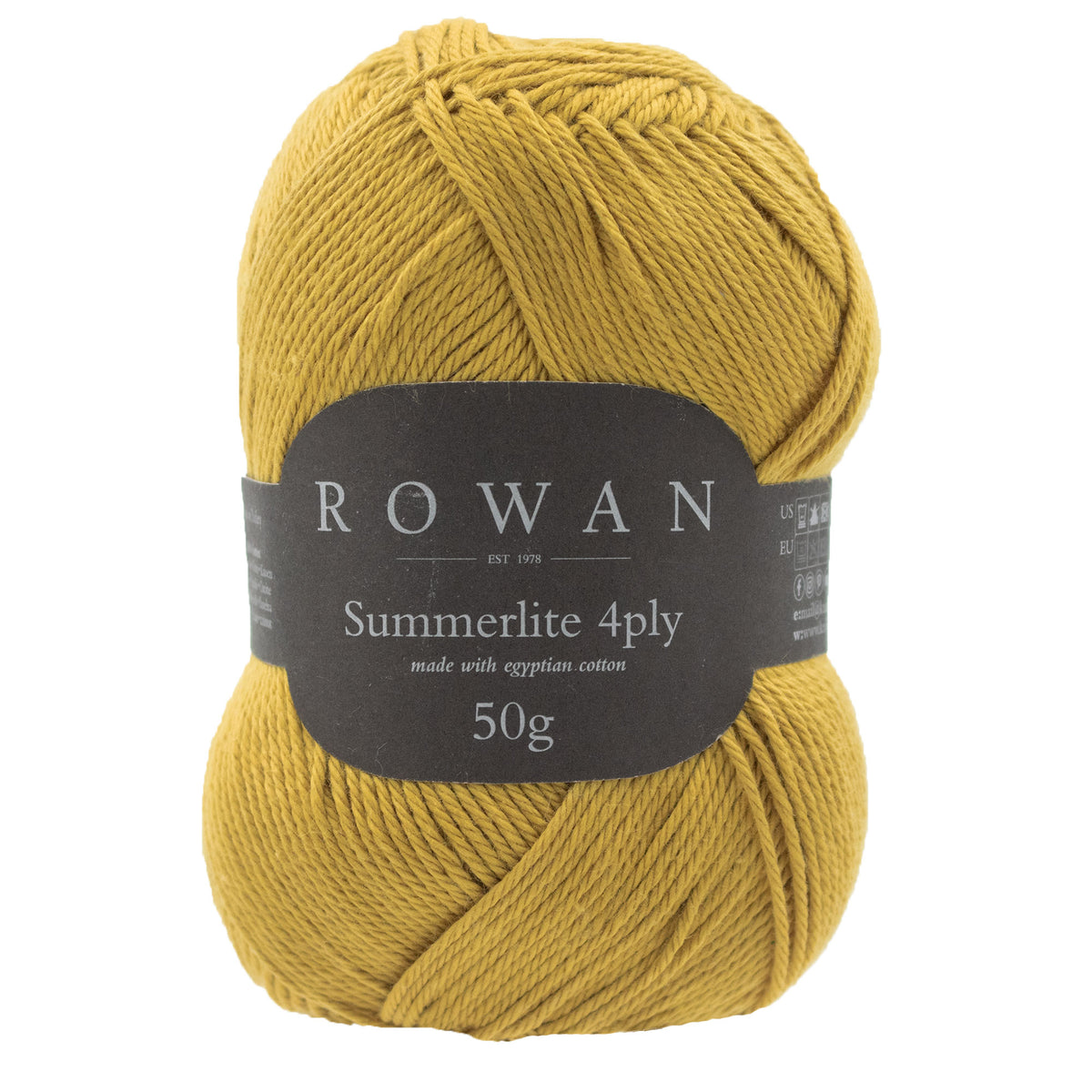 Rowan Summerlite 4ply Yarn - 455 Mustard
