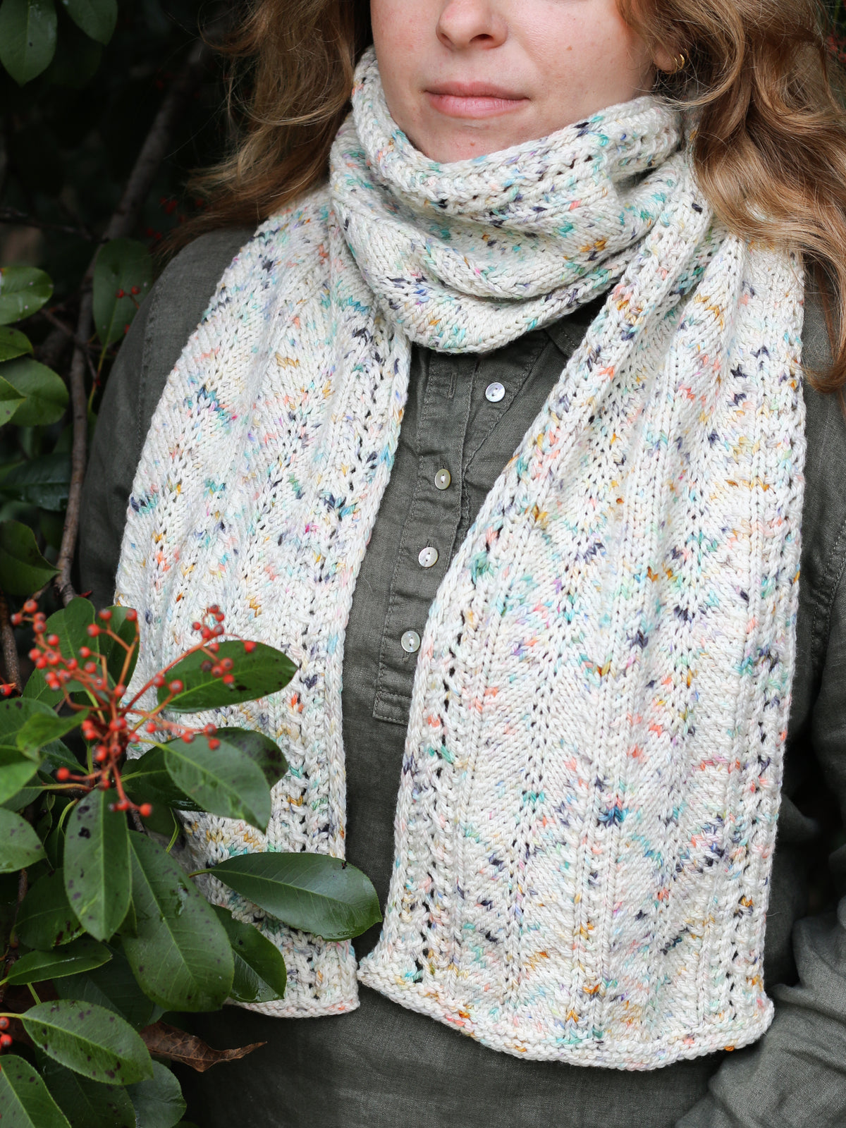 Madelinetosh Tosh Patterns - Sundown Scarf - PDF Download
