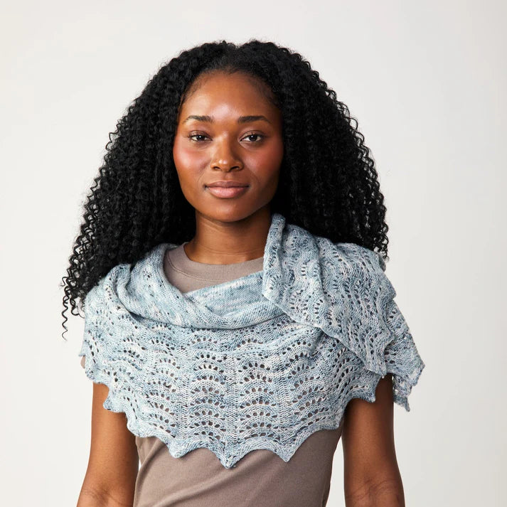 Madelinetosh Dear Denim Shawl Kit
