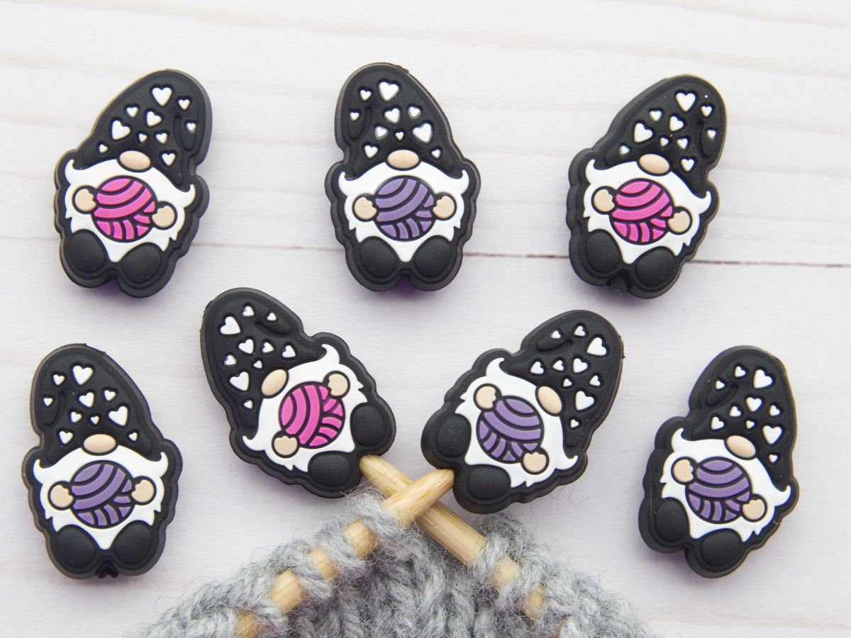 Fox & Pine Stitches Stitch Stoppers/  Point Protector - Black Yarn Loving Gnomes
