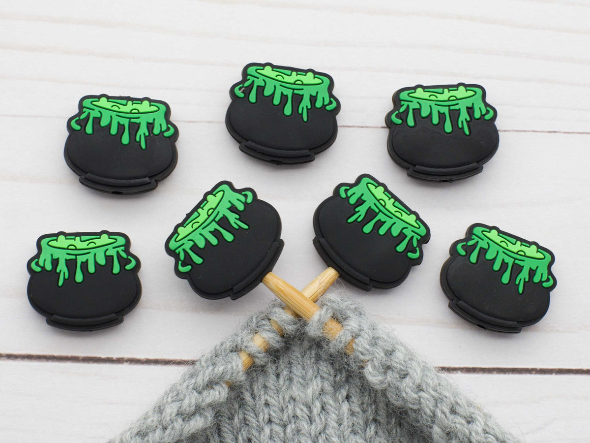 Fox & Pine Stitches Stitch Stoppers/  Point Protector - Cauldron
