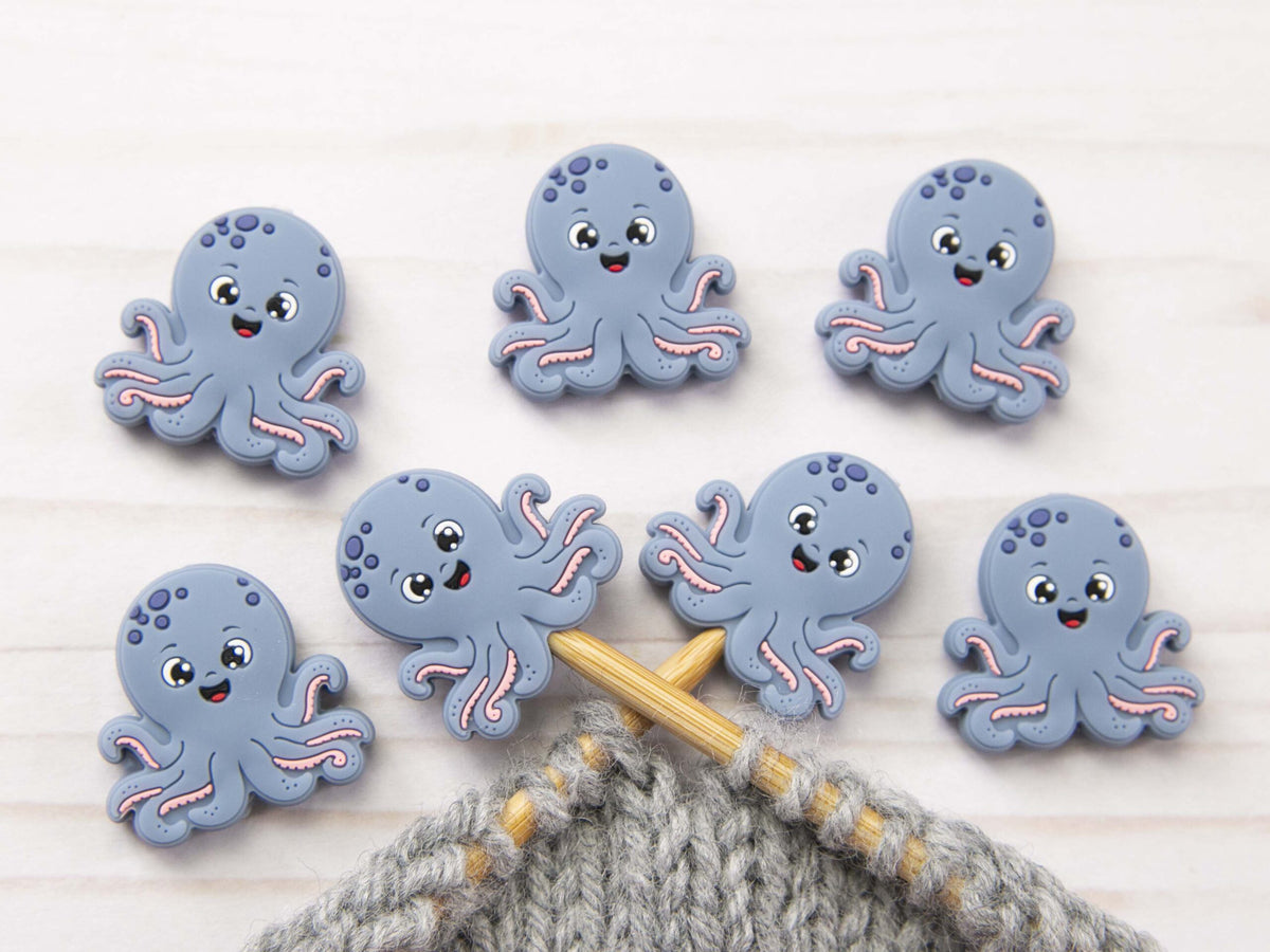 Fox & Pine Stitches Stitch Stoppers/  Point Protector - Octopus

