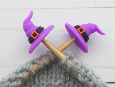 Fox & Pine Stitches Stitch Stoppers/ Point Protector - Purple Witch Hat